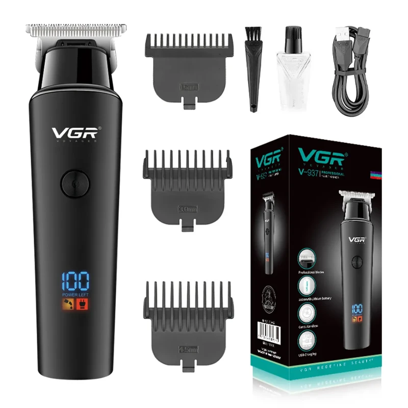 VGR V-937 Professional Cordless Hair Clipper – Rechargeable Barber Trimmer for Men | Precision Cutting & Stylish Design - Image 6