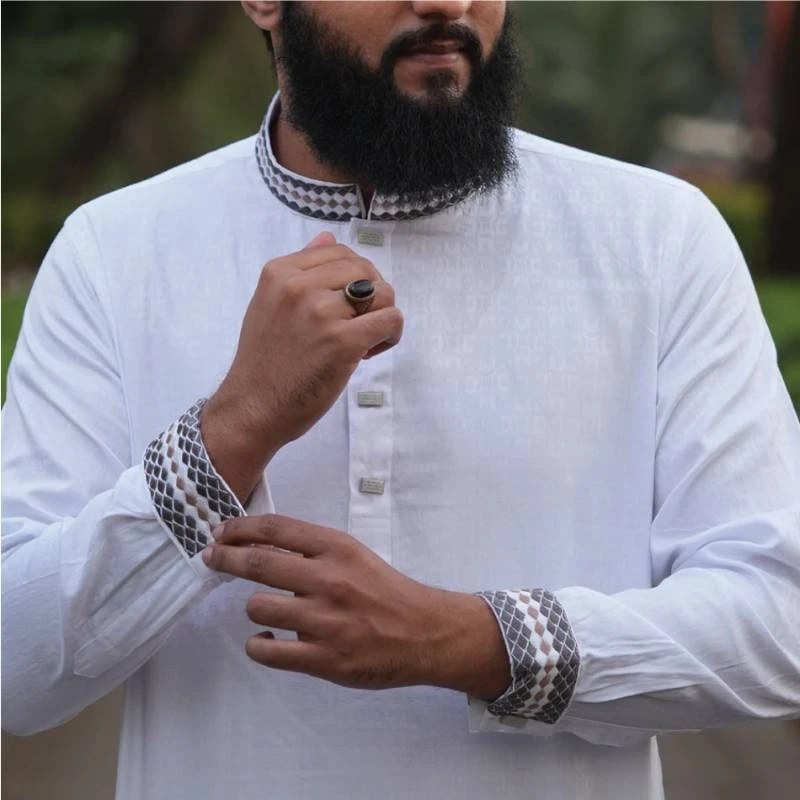 Cotton Jacquard Panjabi - 301