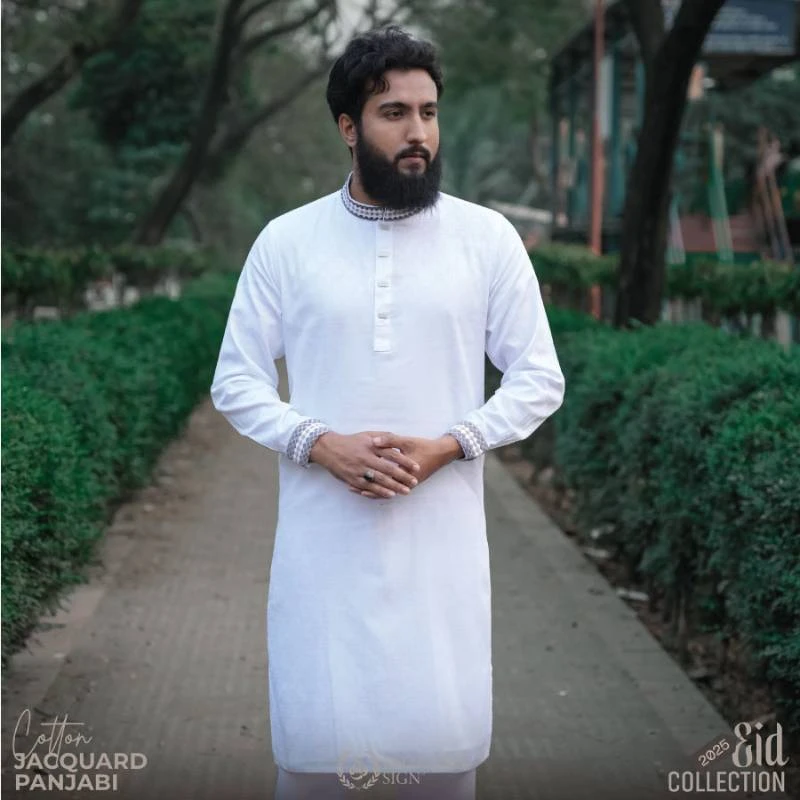 Cotton Jacquard Panjabi - 301