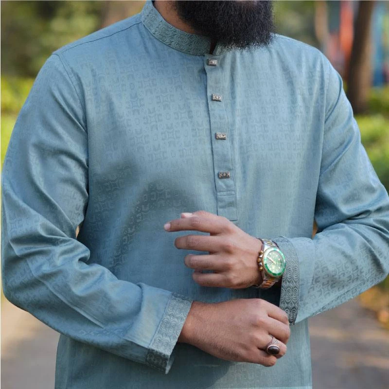 Cotton Jacquard Panjabi - 303 - Image 1