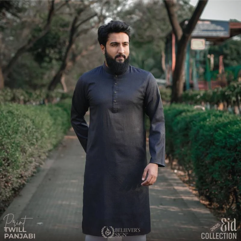 Printed Panjabi - 606 - Image 3