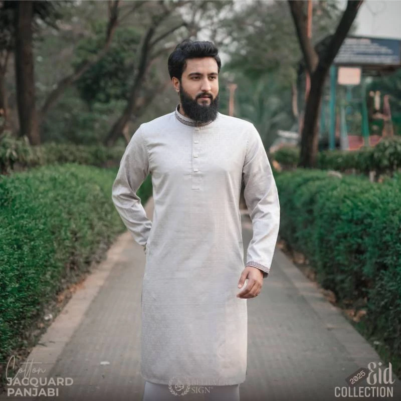 Cotton Jacquard Panjabi - 302 - Image 3