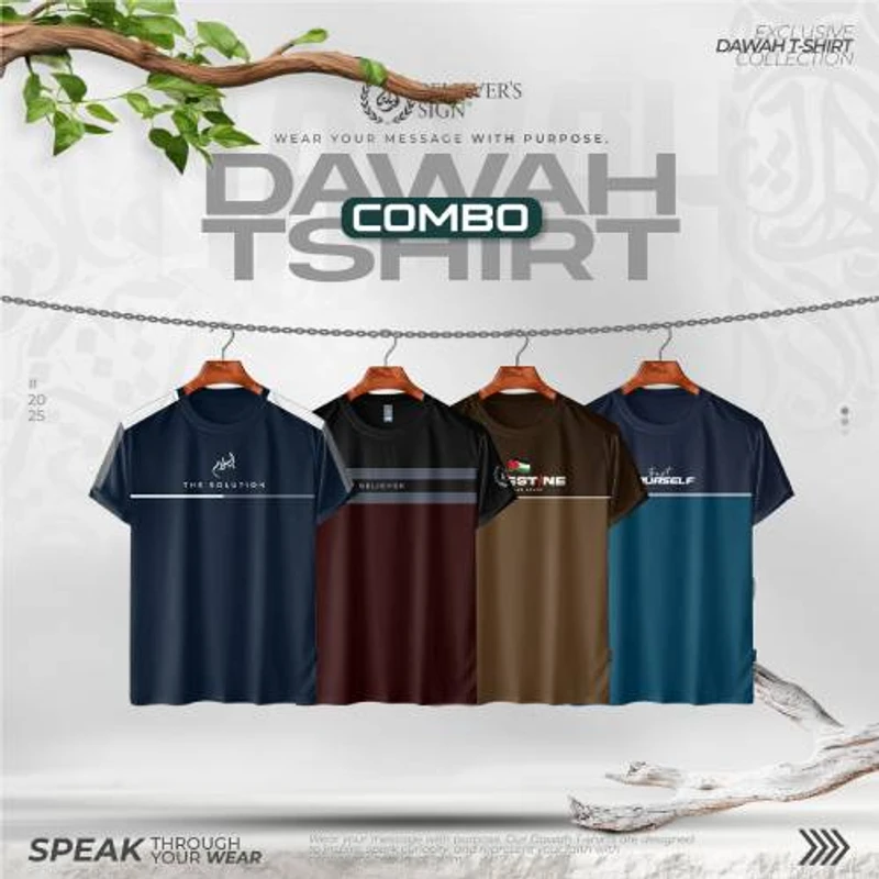 Popular T-Shirt Combo 4 Pcs