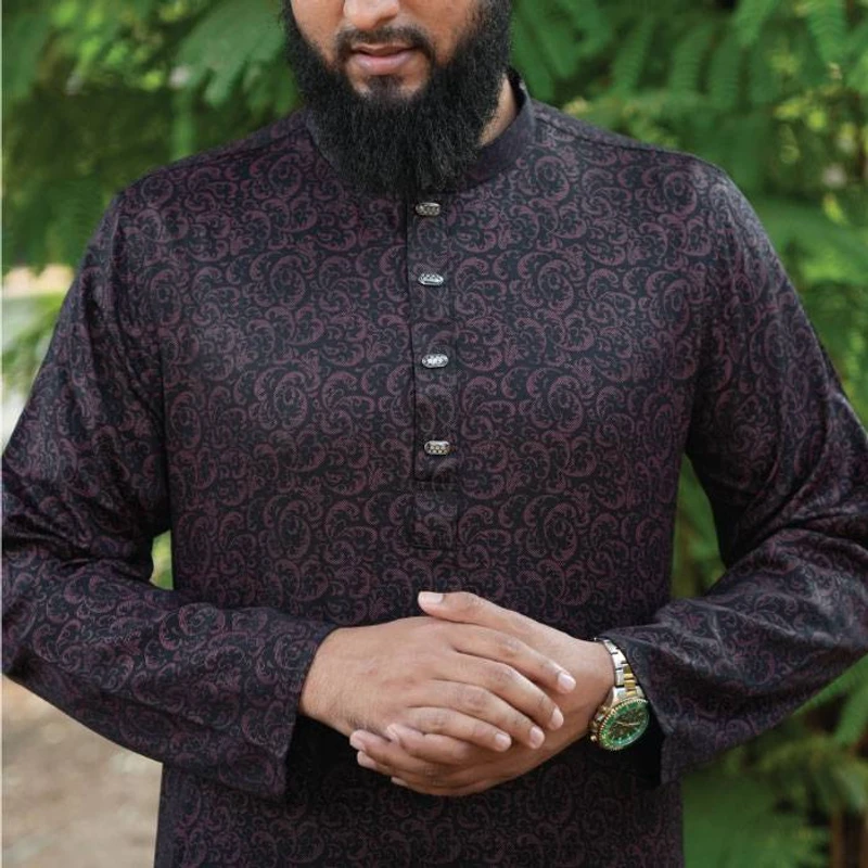 Printed Panjabi - 603 - Image 3