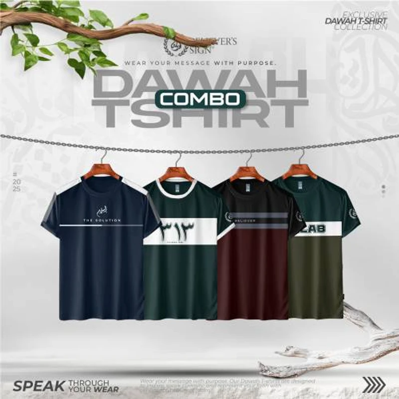 Summer T-Shirt Combo 4 Pcs