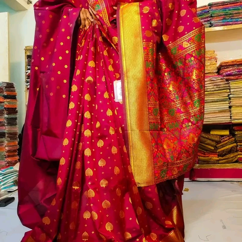 ✨ ঈদ স্পেশাল ইন্ডিয়ান পিওর সিল্ক কাতান শাড়ি – স্টাইল ও আরাম একসাথে!