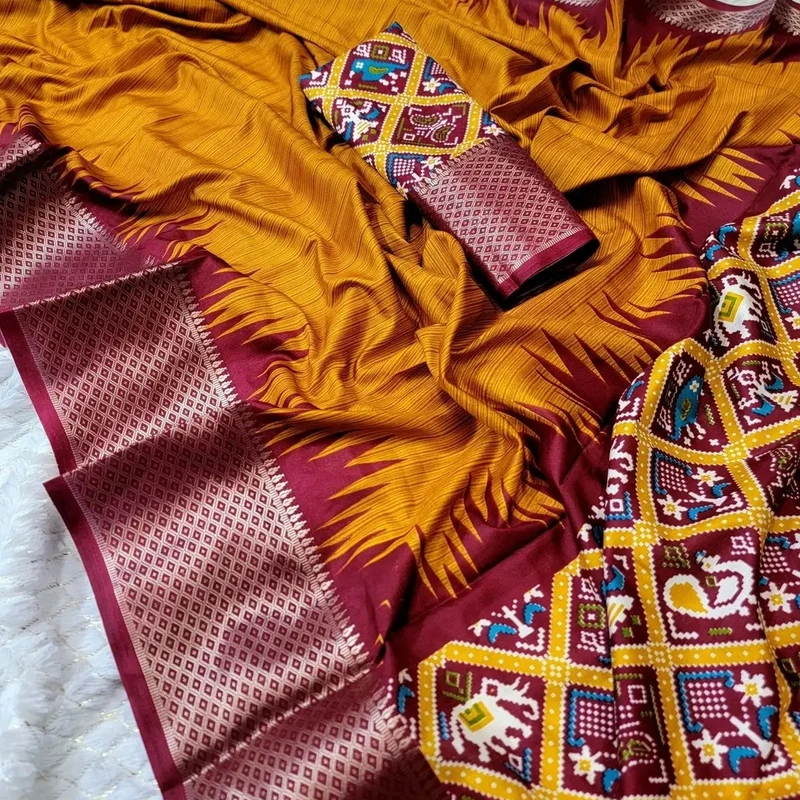 Original indian kalki silk saree - Image 3