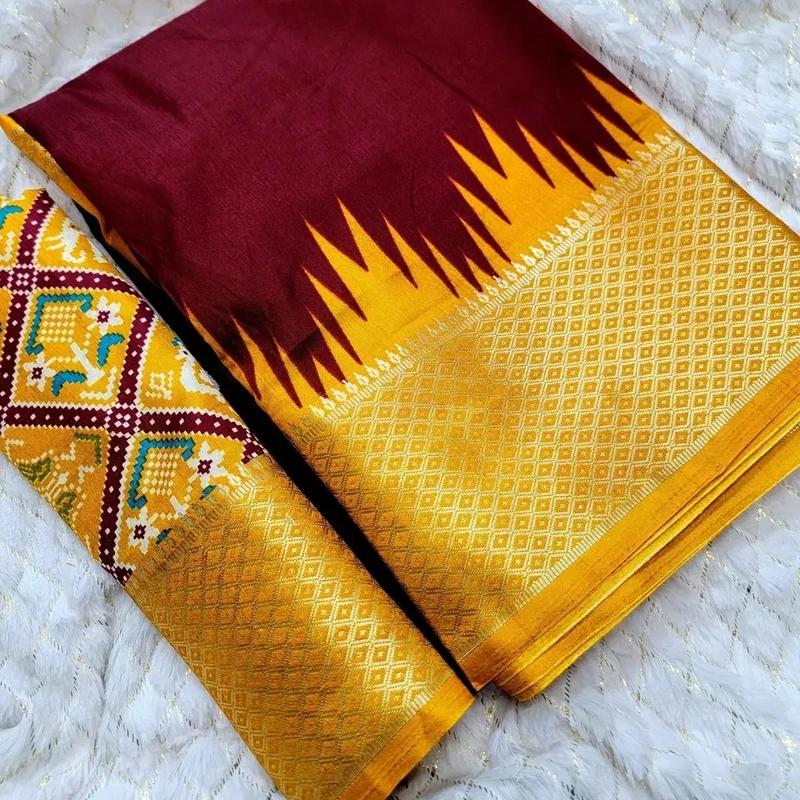 Original indian kalki silk saree - Image 7
