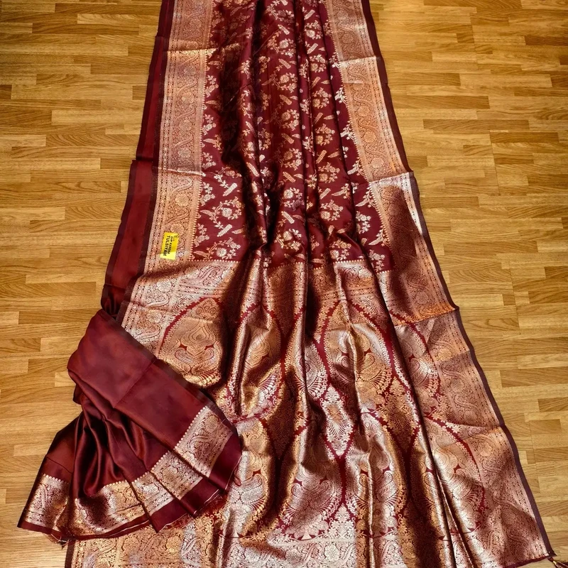 ইন্ডিয়ান কাতান শাড়ি। - Image 3