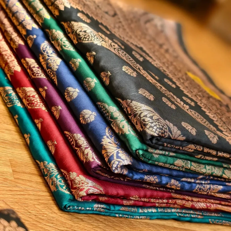 ইন্ডিয়ান কাতান শাড়ি। - Image 5