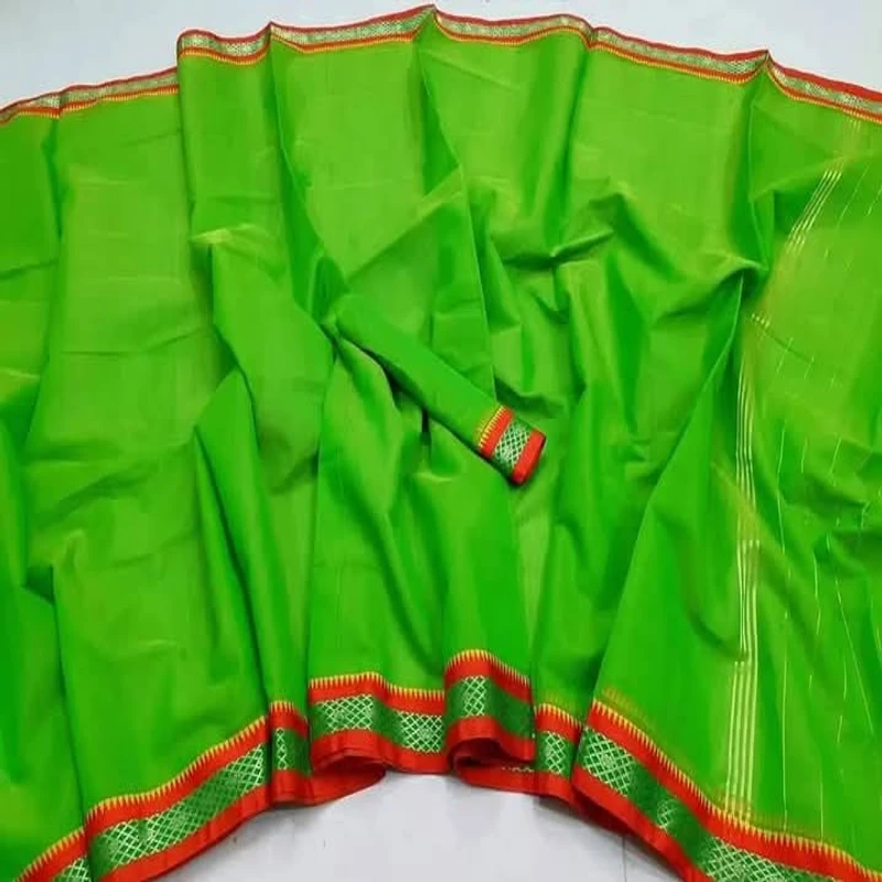 হাল্ফ সিল্ক নকশি জরি পাড় শাড়ি