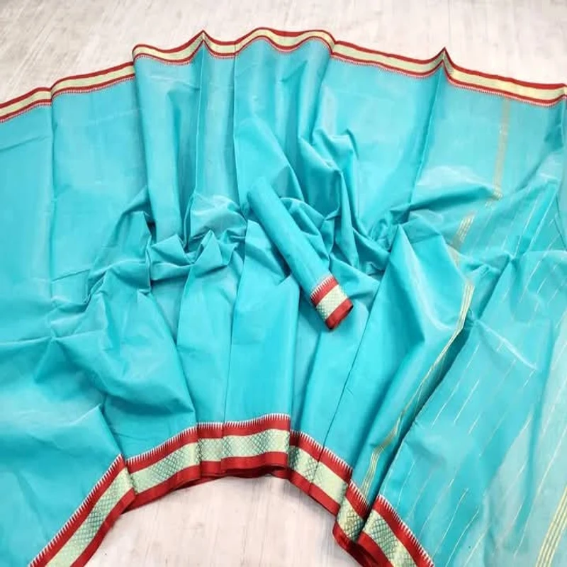 হাল্ফ সিল্ক নকশি জরি পাড় শাড়ি - Image 3