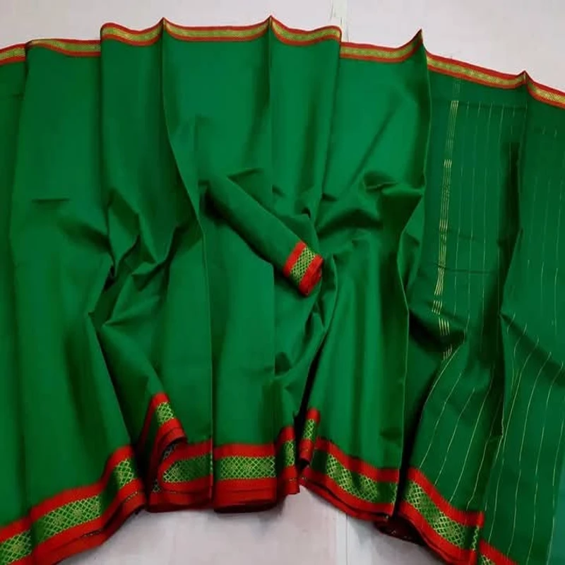 হাল্ফ সিল্ক নকশি জরি পাড় শাড়ি - Image 4