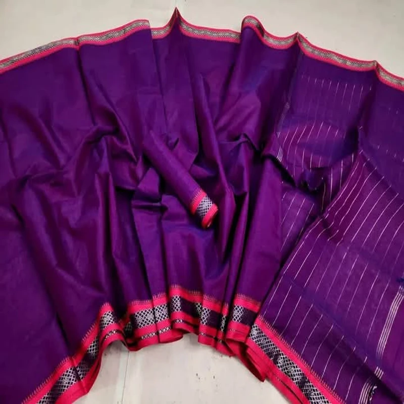 হাল্ফ সিল্ক নকশি জরি পাড় শাড়ি - Image 5