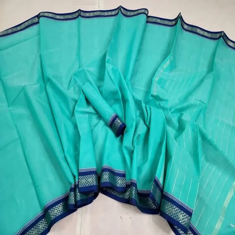 হাল্ফ সিল্ক নকশি জরি পাড় শাড়ি - Image 6