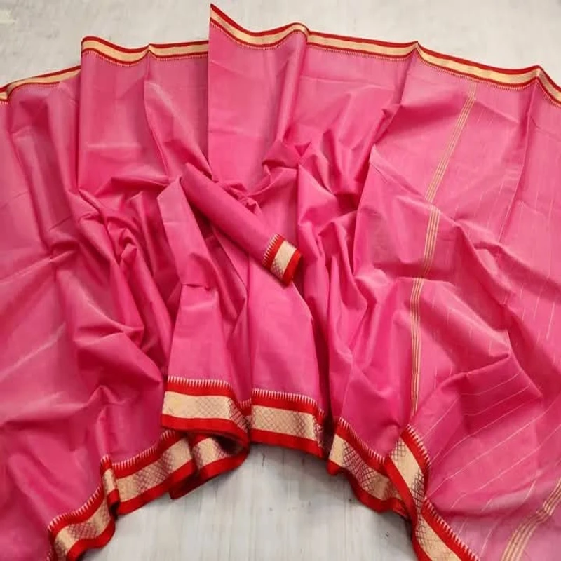 হাল্ফ সিল্ক নকশি জরি পাড় শাড়ি - Image 8