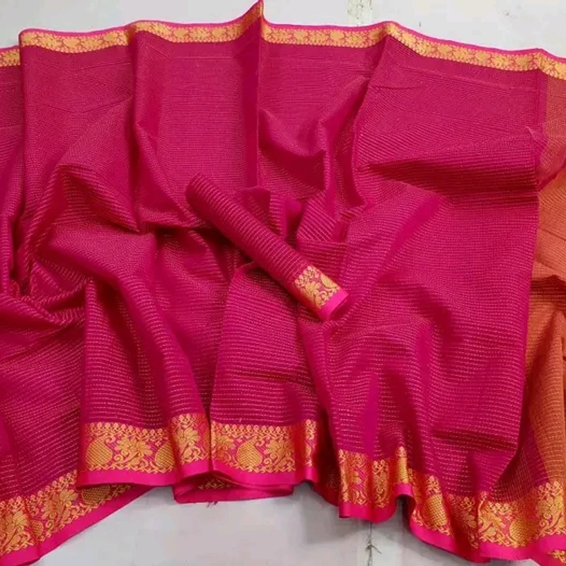 পিওর আড়ং কটন নকশী পাইর শাড়ি