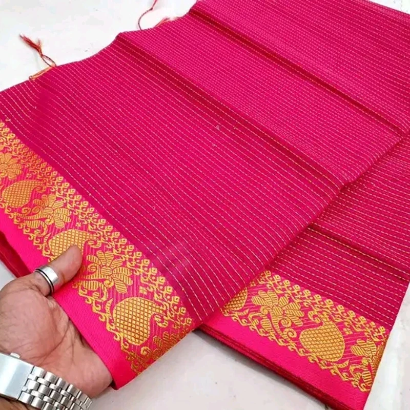 পিওর আড়ং কটন নকশী পাইর শাড়ি - Image 8