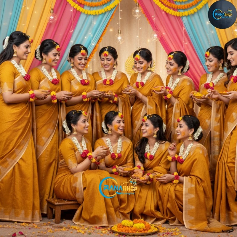 Gaye Holud Saree Collection গায়ে হলুদের শাড়ি