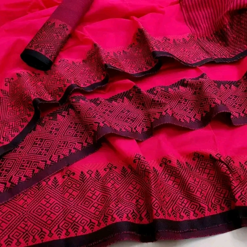 পিওর আড়ং কটন নকশী পাইর শাড়ি - Image 3