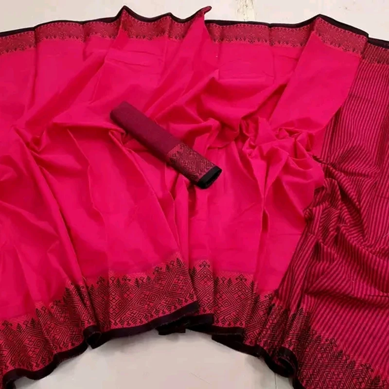 পিওর আড়ং কটন নকশী পাইর শাড়ি - Image 4