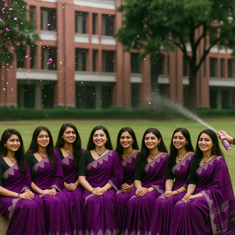 বিয়ে, গায়ে হলুদ ও পার্টির জন্য একই ডিজাইনের শাড়ি | Same Design & Color Saree – Multiple Pieces for Group Events