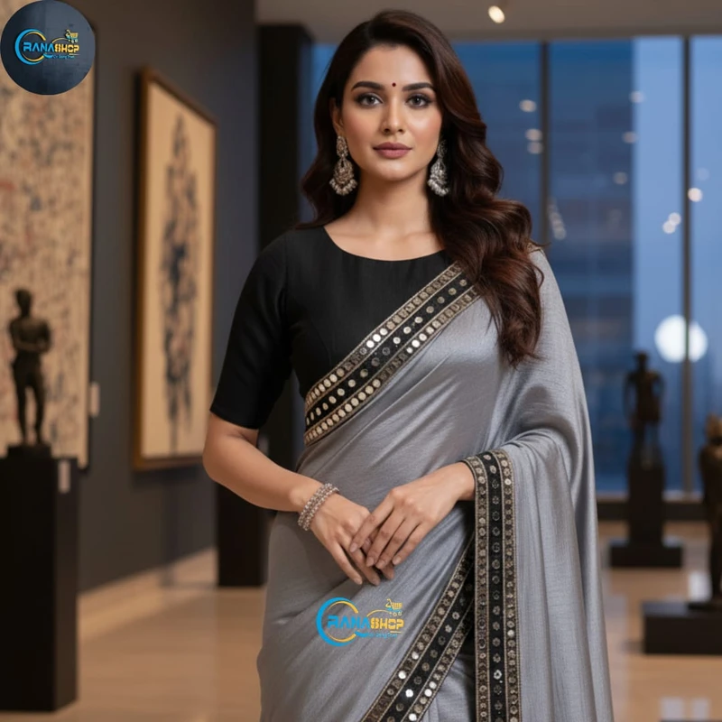 Exclusive Mirror Work Designer Georgette Saree Collectio