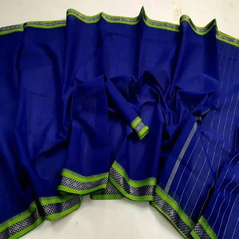 পিওর আড়ংয়ের কটন নকশি পাড় শাড়ি - Image 9