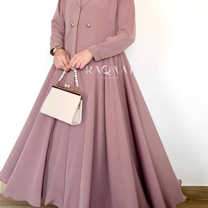 Abaya Coat Blazer Gown For Eid al-Fitr - Image 3