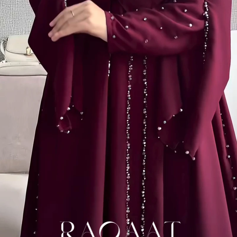 Abaya An Aleena 3 Part Bourka, Coat, Hijab.