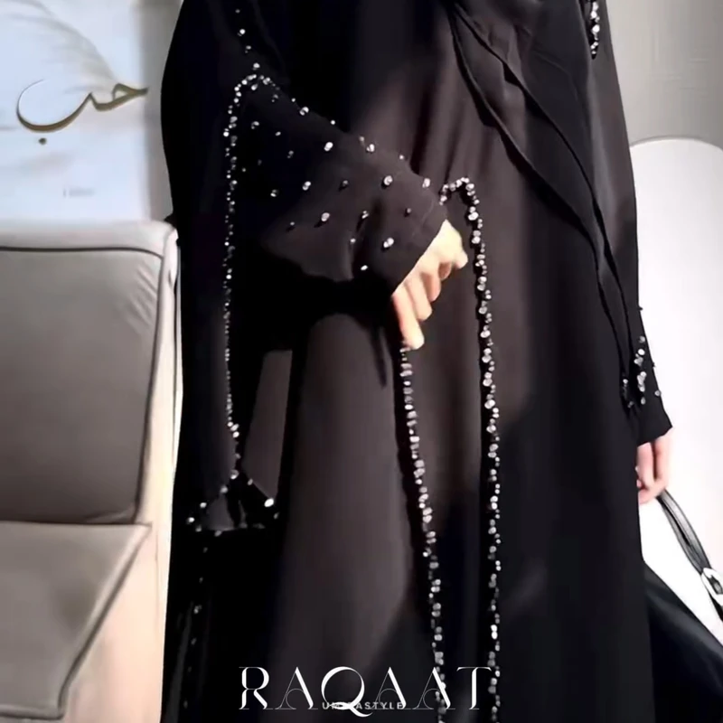 Abaya An Aleena 3 Part Bourka, Coat, Hijab. - Image 3
