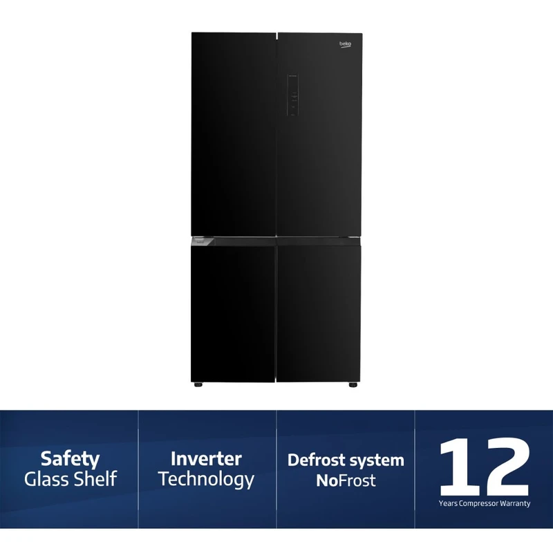 Beko Multidoor Refrigerator | 466L | B3RGNS46HGBI BLACK