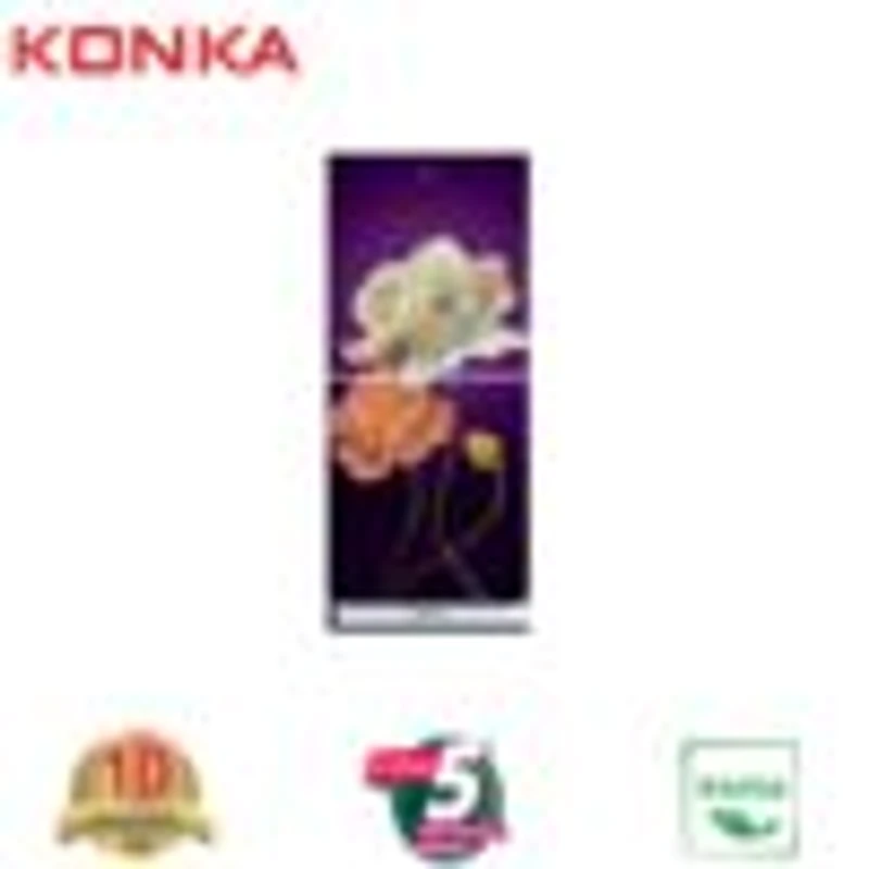 KONKA Refrigerator-KRT-165GB-3D Purple Magnolia Upper Freezer (165 Ltr)