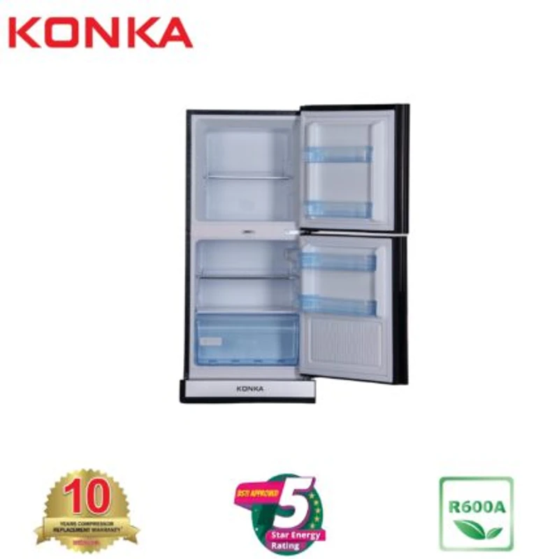KONKA Refrigerator-KRT-165GB-Green Lily-2-Door, Upper Freezer (165 Ltr)
