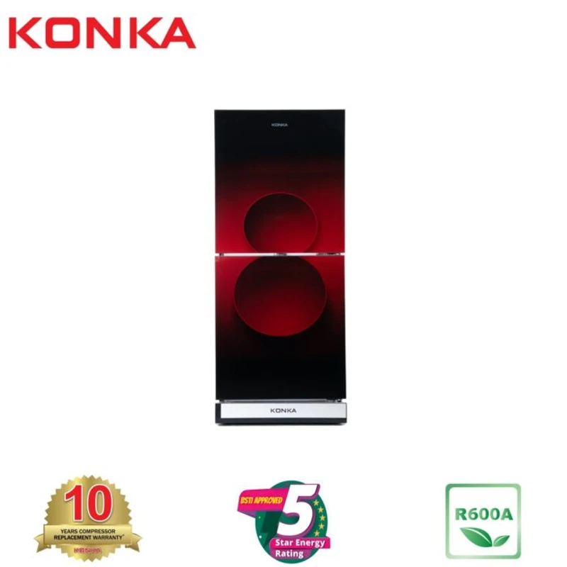 KONKA Refrigerator-KRT 165GB Red Circle-2 Door Upper Freezer (165 Ltr)