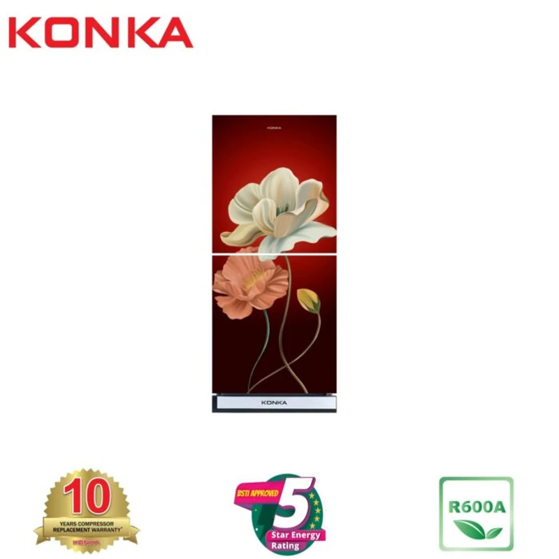 KONKA Refrigerator-KRT-165GB-3D Magnolia Upper Freezer (165 Ltr)