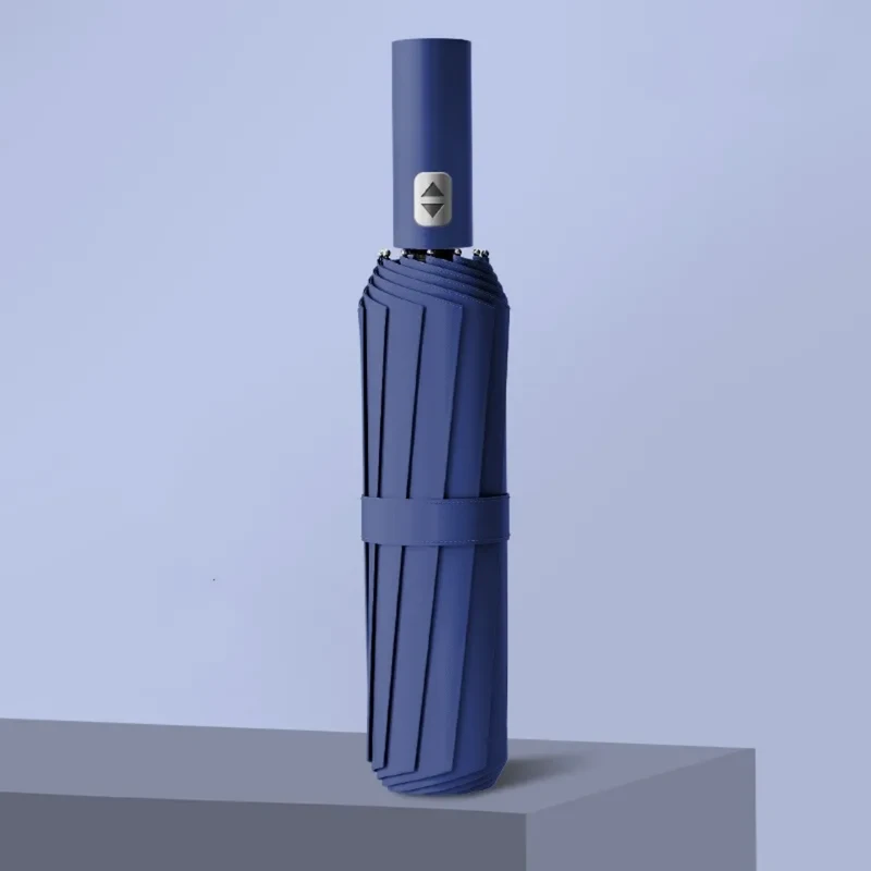 Premium 12-Ribs Automatic Dual-Person Umbrella with Fiber Handle