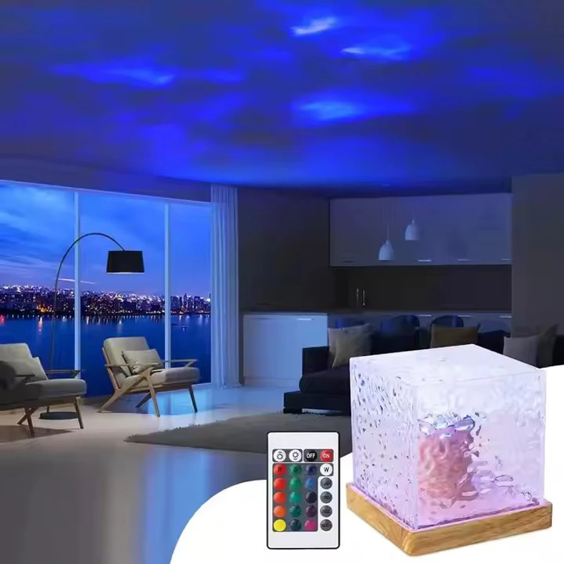 USB Dynamic Water Pattern Light with LED Ocean Wave Projection