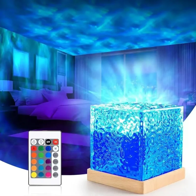 USB Dynamic Water Pattern Light with LED Ocean Wave Projection