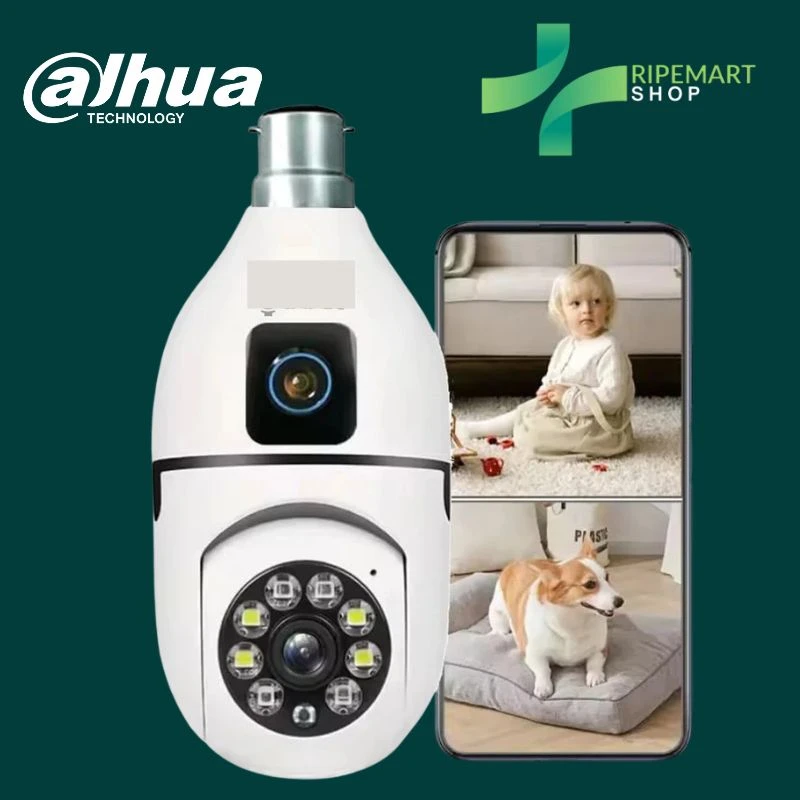 🛡️ Dahua Smart Wi-Fi Bulb Security Camera (360° Full HD) | Two-Way Audio | Night Vision - Image 3