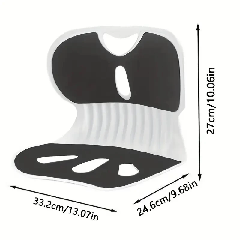 Posture Corrector For Chair, Relief Back Cushion, Offices Chair Lumbar Support - Thumbnail 3