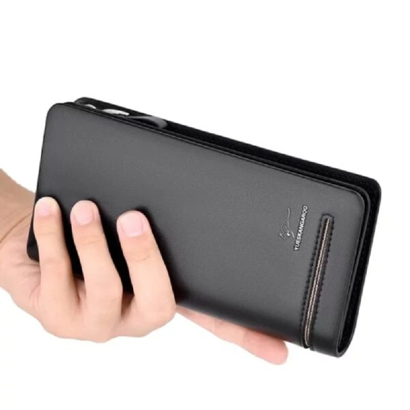 YUESKANGAROO Genuine Leather Luxury Long Wallet For Man - Thumbnail 4