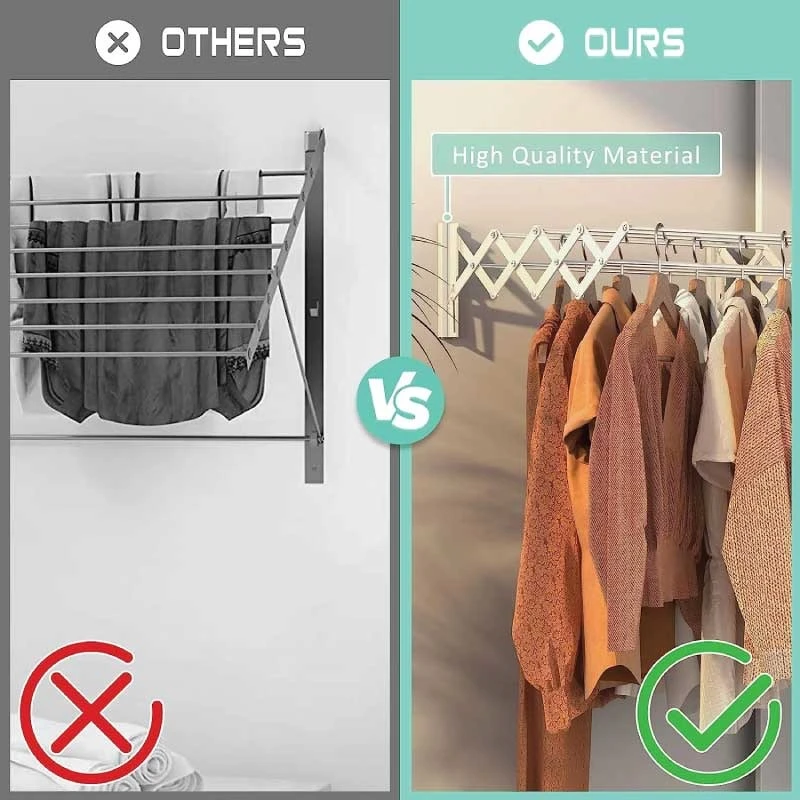 Wall Mounted Cloth Drying Hanger - Thumbnail 4
