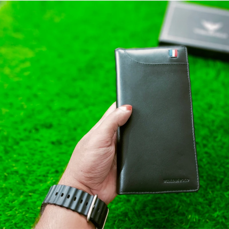 WilliamPOLO Genuine Leather Long Wallet For Men - Thumbnail 3