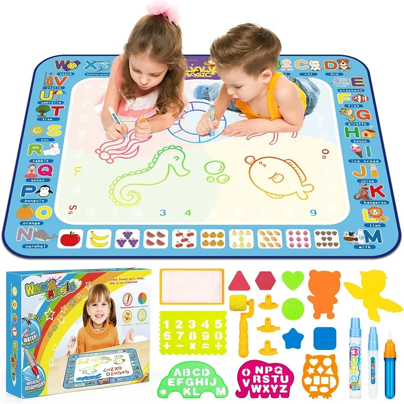 Magic Water Doodle Mat, Drawing Mat, Watercolour Writing, Painting Doodle Board for Children