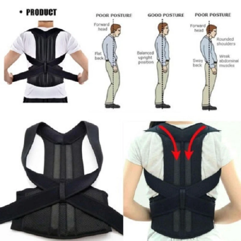 Magnetic Orthopedic Back Support Belt For Relieve Neck Shoulder Back Pain - Thumbnail 3