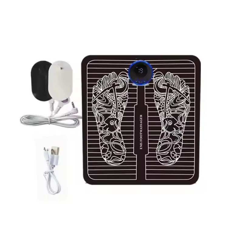 Electric EMS Foot Massager Mat With 2pcs Massage Pad - Thumbnail 4
