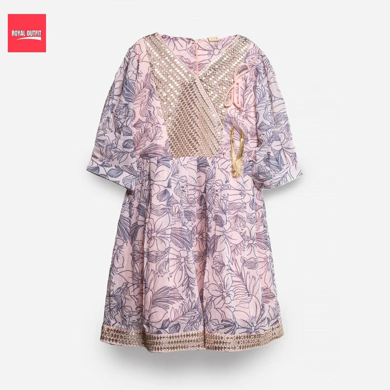 Girls Exclusive  3 pcs Frock Set - Image 3