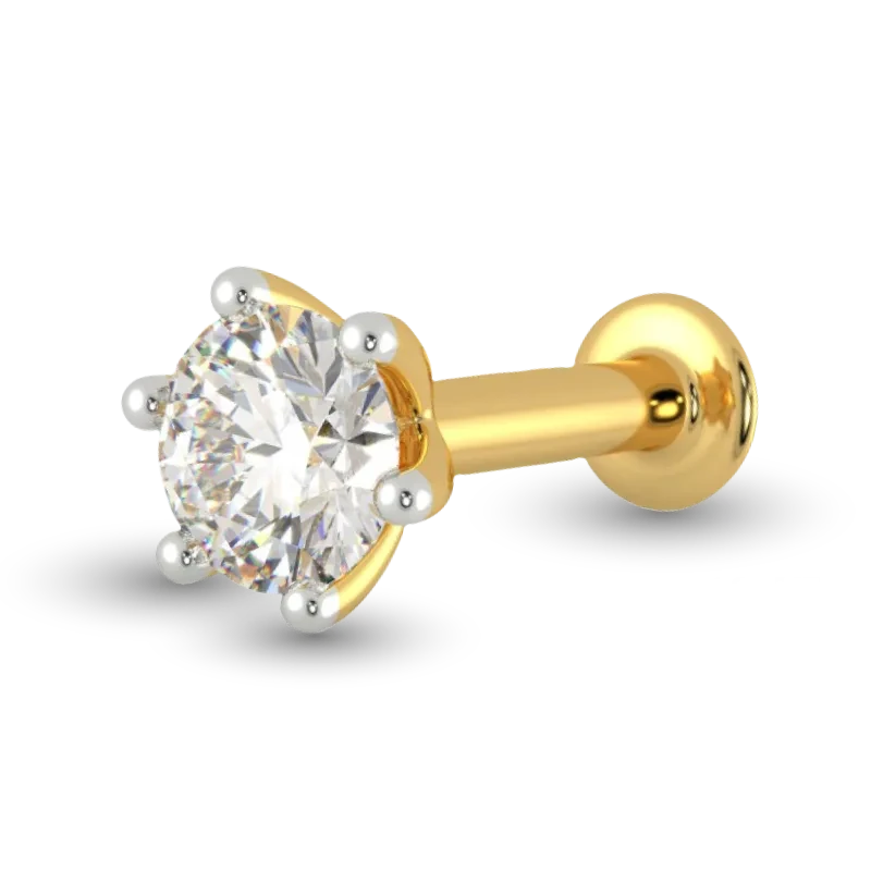Best Selling 1+3 Stone Diamond Cut Nose Pin