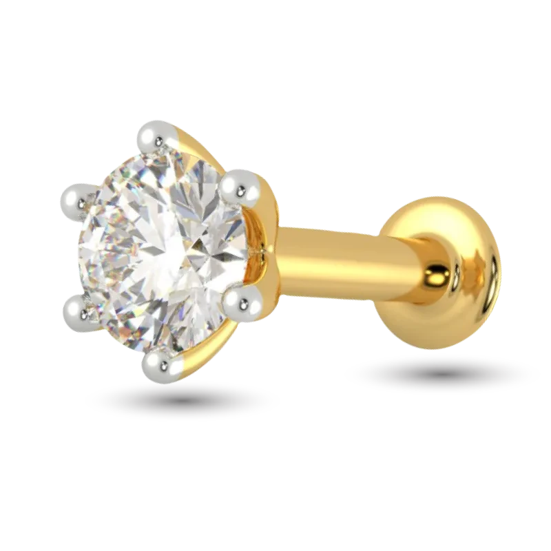 Best Selling Diamond Cut 1 Stone colour Combo (3pc) Nose Pin